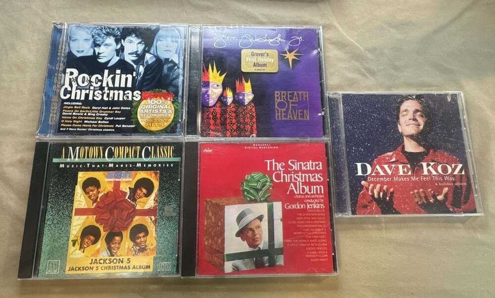 Assorted Christmas Audio CD Lot Set of 5 Holiday Albums